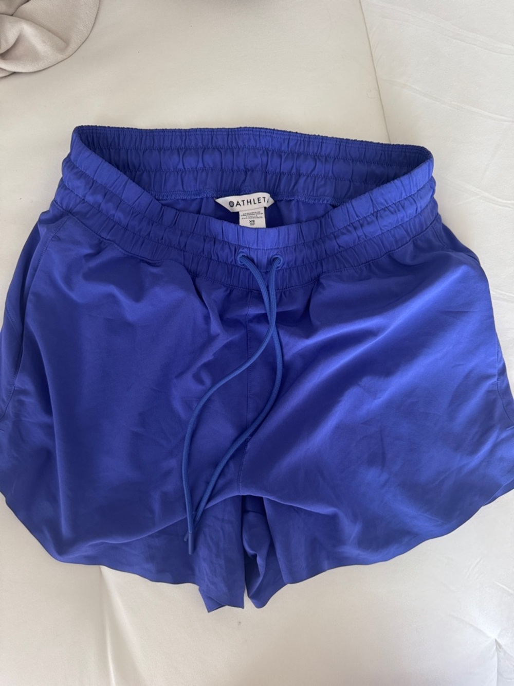 Athleta Women's Royal Blue Elastic-Waist Athletic Shorts